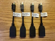 Lot of (4) PNY Mini DisplayPort Male to DisplayPort Female Adapter Mini DP to DP picture