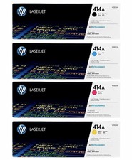 HP 414A Genuine OEM Toner 4-Pack High Yield CMYK W2020A W2021A W2022A W2023A picture