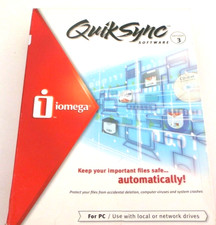 PC BACKUP SOFTWARE IOMEGA QUIK SYNC VERSION 3 AUTOMATIC SCHEDULING RECOVERY NOS picture