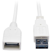 Tripp Lite UR024010WH 10ft USB 2.0 Extension Cable M-F White picture