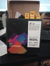 Lemero 902XL ink cartridges      set of 4  Tri-Color Brand New Only. (As Is.) picture