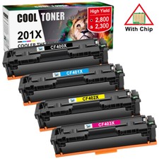 4 Toner Compatible with HP CF400X 201X Color Laserjet Pro MFP M277DW M277 M252DW picture