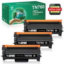 3x TN760 Toner Replacement for Brother MFC-L2710DW L2690DW HL-L2350DW TN730 picture