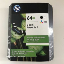 HP 64XL Combo Ink Cartridges 64XL Black 64XL Color NEW GENUINE picture