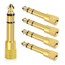 Aqdocvf 5-Pack 3.5mm to 1/4