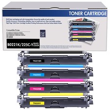 4x TN221 TN225 Toner Compatible With Brother MFC-9130CW DCP-9020CDW HL-3140CW picture