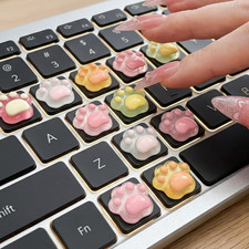 30pcs Cute 3D Keyboard Key Caps for Nail-Art,Cat Paw Keyboard Stickers(A30) picture