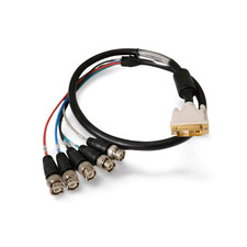 3ft DVI-A to 5 BNC Cable Ferrite - Black picture
