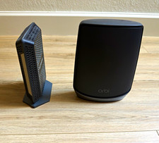 Orbi Ultra Performance Mesh WiFi 6 Router AX6000 Black RBK862SB Netgear CM1000v2 picture