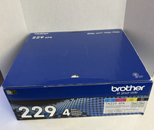 Brother TN229 4-Pack Toner Cartridge Set Standard Yield BCMY Genuine OEM Sealed picture