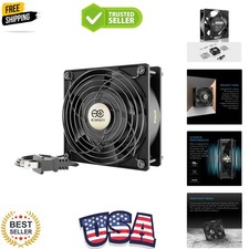 AXIAL LS1238, Quiet Muffin Fan, 120V AC 120mm x 38mm | Low Speed, -Certified ... picture