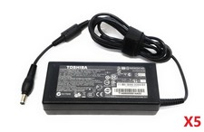 Lot of 5 OEM Toshiba Various 90W AC Power Adapters Chargers 19V 4.74A picture