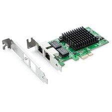 Gigabit Dual NIC with Intel 82576 Chip, 1Gb 82576 (PCIe x1), 1 Pack picture