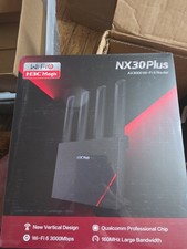 H3C Magic NX30 Plus AX3000 Wi‑Fi 6 Dual-Band Router, 3-Port Gigabit, Black picture