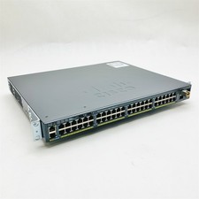 Cisco Catalyst 2960-X WS-C2960X-48FPS-L 48-Port 4-SFP PoE+ Switch w/C2960X-STACK picture