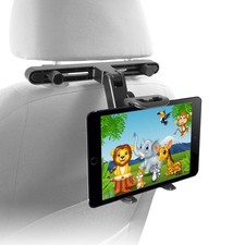 Macally Tablet Holder for Car Headrest | iPad Backseat 0.5 pounds, Black picture