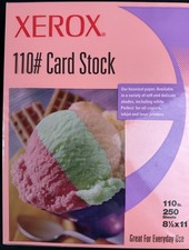 Xerox 110# Card Stock Salmon Copy Printer Paper 250 Sheets 8 1/2