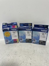 Two Brother LC20E BK XXL & One LC20E3PKS XXL Ink Cartridge Bundle Exp 2027 2028 picture