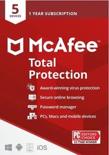 McAfee Total Protection- 5 Devices / 1 Year- Global picture