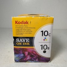 Kodak 10B Black & 10C Color Ink Cartridge Combo (8367841) New In Sealed Box picture