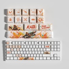 VALORANT RAZE 14-Key Keycaps Themed Gaming Keycaps, PBT Sublimation Printing picture