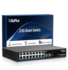 18 Port 2.5Gb Unmanaged Ethernet Switch 16 2.5G Base-T Ports 2 10G SFP Network picture