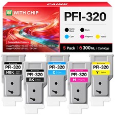 PFI-320 Pigment Ink Tank 300-ml Set 5-Pack, 5-Pack picture