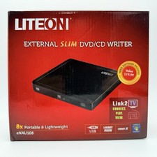 Liteon Slim Portable DVD CD Writer External USB 2.0 Black ENAU108 8x PC Laptop picture