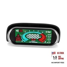 Digital Tachometer RPM Gauge 12V/24V for Gas & Diesel Engines, LCD White LED picture