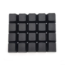 20 PCS Black OEM Profile Blank PBT Keycaps 1U R4 For MX Mechanical Switches picture