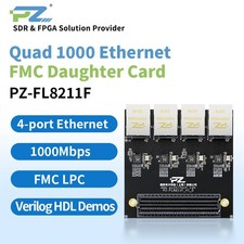 Puzhi FMC Card 4-Port Gigabit Ethernet 10/100/1000 Mbps RTL8211FI LPC 75×75mm picture