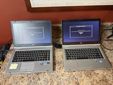 Lot of 2 HP EliteBook 8740p Laptops w/ Chargers No HDD POST to BIOS picture