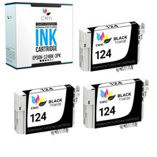 3PK CMYi Replacement T124120 Ink Cartridge for Epson Workforce 320 323 325 435 picture