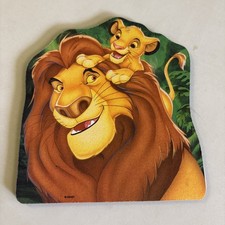 VTG 90's Disney Lion King Mouse Pad Collectible Simba Mufasa Lions Thick picture