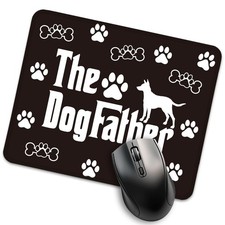 Funny The Dogfather Dog Lover Dad Birthday Father Day Mouse Pad Office Mat picture