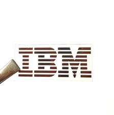 1 x  Metallic Sticker Label Decal Badge 29mm x 12mm for IBM picture