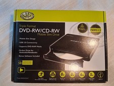 Gear Head 8XDVDEXT USB 2.0 Slim External DVD±RW/CD-RW Drive 8x Black picture
