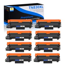 8PK TN830XL High Yield Black Toner Cartridge for Brother DCP-L2640DW MFC-L2820DW picture