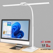 Desk Lamp Double Light: Bright Led Desk Lights for Home Office - White-28inch picture