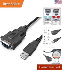 1.8M USB to DB9 Serial Cable with Prolific Chipset - Plug & Play Connectivity picture