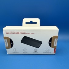 Lenovo USB-C Dual Display Travel Dock - 7 Ports, Integrated USB-C Cable picture