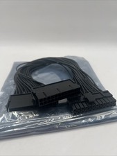 6x 30CM High Quality 24-pin Dual PSU Power Supply Cable ATX Motherboard Adapter picture