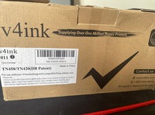 V4Ink 2 Pack Replacement For Brother Tn450 Tn420 Black Toner Cartridge picture