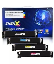 4 Pack CRG-069H Toner Cartridge (With Chip) Blk, Mag, Cyan, & Yellow NEW SEALED picture