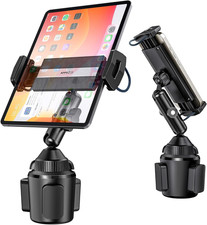 Ipad Cup Holder Mount, Adjustable Alloy Arm for Car, Tablet Mount Road Trip Esse picture