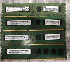 LOT of 4 MICRON 16GB (4x4GB) 2Rx8 DDR3 PC3-12800U DESKTOP MEMORY RAM picture