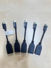 PNY Mini Male to Female Display Port Adapter Cable (91008582V3) 5 Pack picture