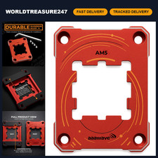 CPU Bracket Contact Sealing Frame, Anti-Bending Guard for AM5 - Red, Durable Des picture