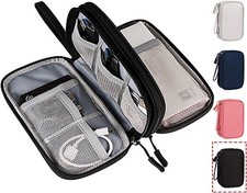 Electronics Organizer Pouch Bag, Travel Universal Organizer for Cable, Charge... picture