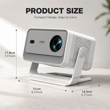 1100 ANSI 4K Smart Projector with Android, 5G WiFi, Bluetooth, LED Home Theater picture